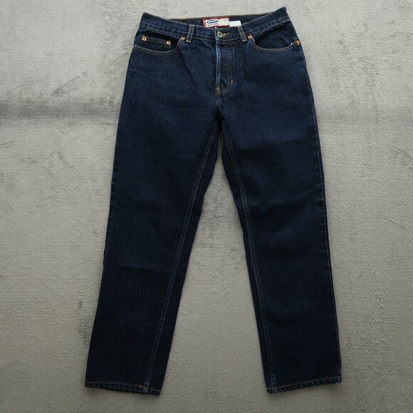 Vintage Old Navy Jeans Womens Size 8 Blue Starlite Mid Rise Straight Button Fly - Picture 1 of 16